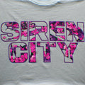 Floral Siren City T-Shirt in Ice Blue