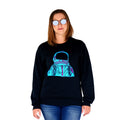 Astronaut Black Crew Neck Women's Front