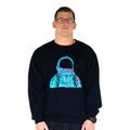 Astronaut Black Crew Neck Front Men's