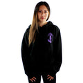 Floral & Kanji Black Hoodie