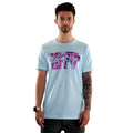 Floral Siren City T-Shirt in Ice Blue