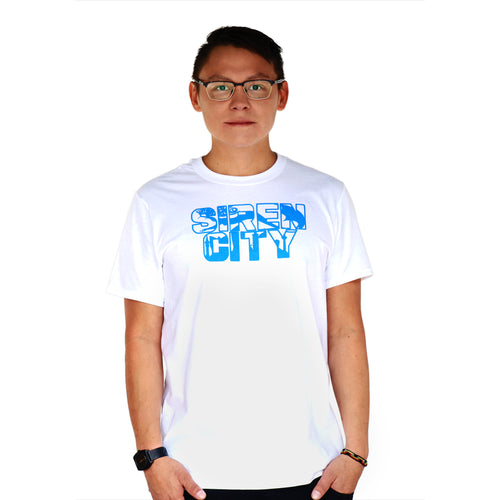 Siren City Men's Classic White T-Shirt Front