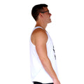 Beach Life White Tank Side Men's